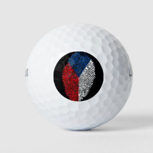 Czech touch fingerprint flag golf balls