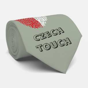 Czech touch fingerprint flag tie