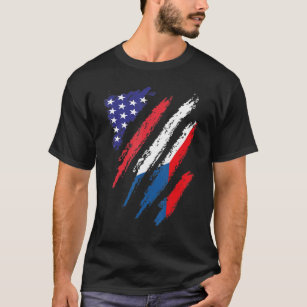 Czechia American Grown Flag USA Patriot Heritage M T-Shirt
