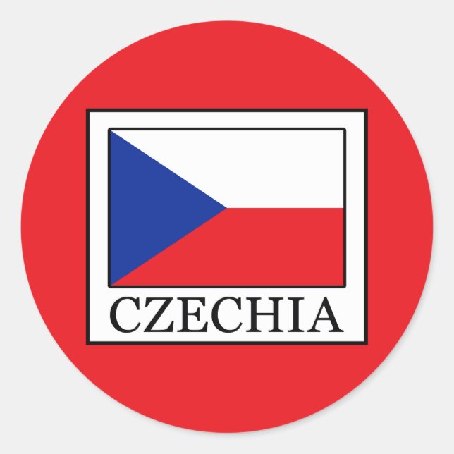 Czechia Classic Round Sticker (Front)