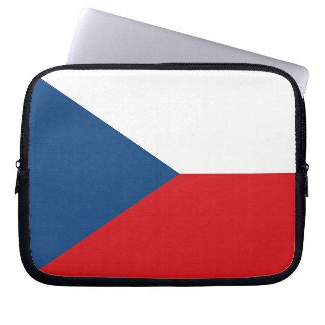 Czechia Flag Laptop Sleeve (Front)