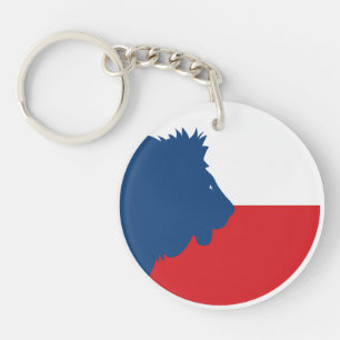 Czechia Lion Czech National Animal Flag Key Ring