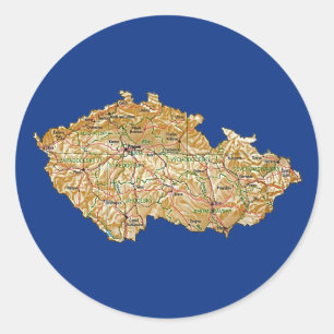 Czechia Map Sticker