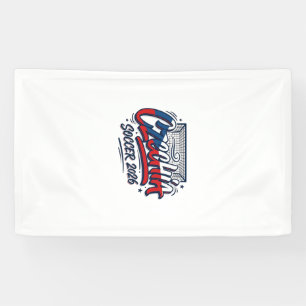 Czechia Soccer 2026 Soccer Bold Country Typography Banner