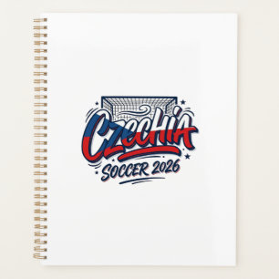 Czechia Soccer 2026 Soccer Bold Country Typography Planner