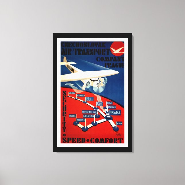 Czechoslovak Air Transport - L Canvas Print (Front)