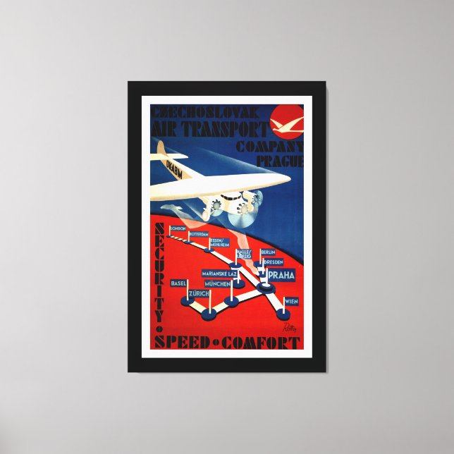Czechoslovak Air Transport - M Canvas Print (Front)