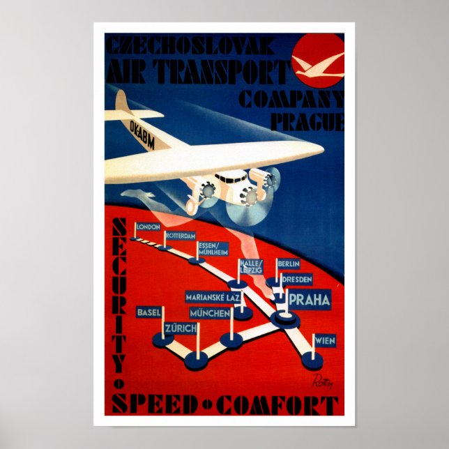 Czechoslovak Air Transport Poster (Front)