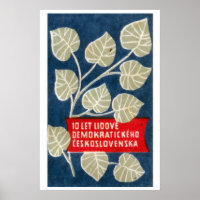 Czechoslovakia 10th Anniversary - Matchbox Print