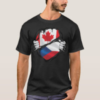 Czechs Canadian Hands Ripped Roots Flag