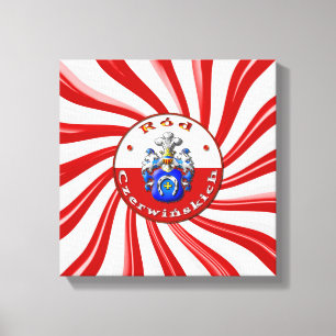 Czerwińskich Family Crest Premium Wrapped Canvas