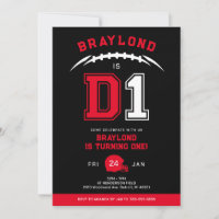 D1 American Football First Birthday