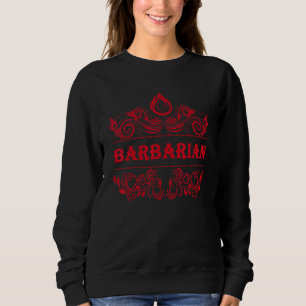 D20 Dice Barbarian Rpg Class Tabletop Roleplaying Sweatshirt