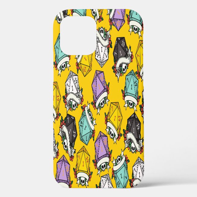 D20 Dice Set Pattern Case-Mate iPhone Case (Back)