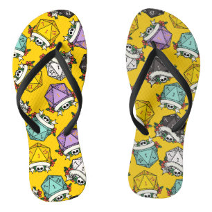 D20 Dice Set Pattern Large Gift Bag Jandals