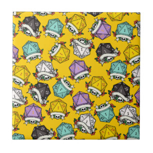 D20 Dice Set Pattern Tile