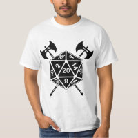 D20 Dice With Axes