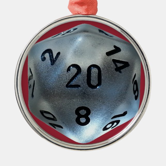 D20 METAL TREE DECORATION (Front)