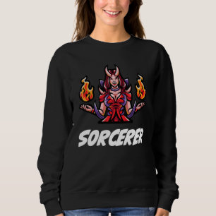 D20 Rpg Dragons Tabletop Dungeon Class Sorcerer Sweatshirt