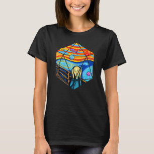 D20 Tshirt, The Scream D20 Tee, D20 Dice Art T-Shirt