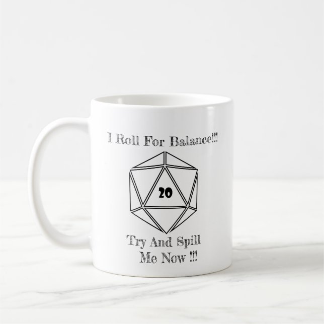 D20 Unspillable Mug (Left)