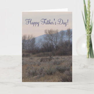 D4 Mule Deer Buck and Sweet Grass Hills Card