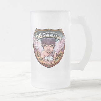 D6G Not too Horrible Beverage - Frosted Frosted Glass Beer Mug