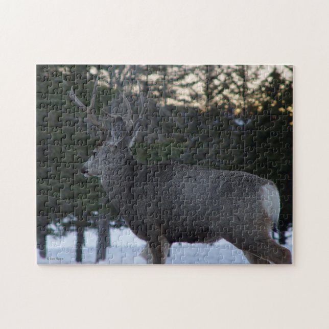 D8 Mule Deer Buck Jigsaw Puzzle (Horizontal)