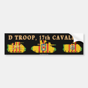 D/17th Cavalry VSR Armoured Fighting Vehicles Bumper Sticker