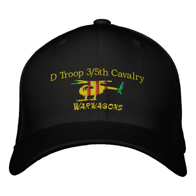 D/3/5th Cavalry OH-6 Loach Embroidered Hat (Front)