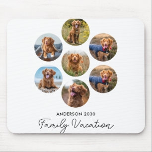 D 7 Photo Collage Family Vacation  Mouse Pad