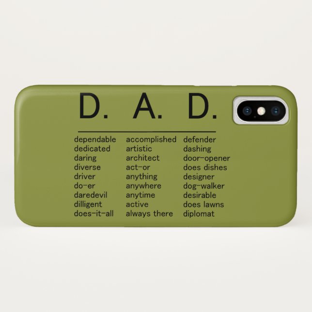 D.A.D. Father's Day Case-Mate iPhone Case (Back (Horizontal))