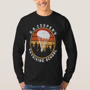 D B  Cooper Skydiving School Cryptid Urban Legend T-Shirt