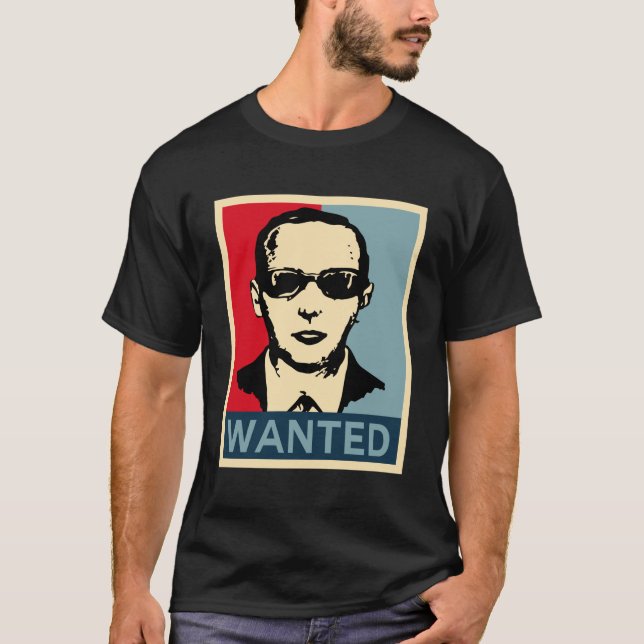 D. B. Coopers Wanted Skydiving Funny Hijack T-Shirt (Front)
