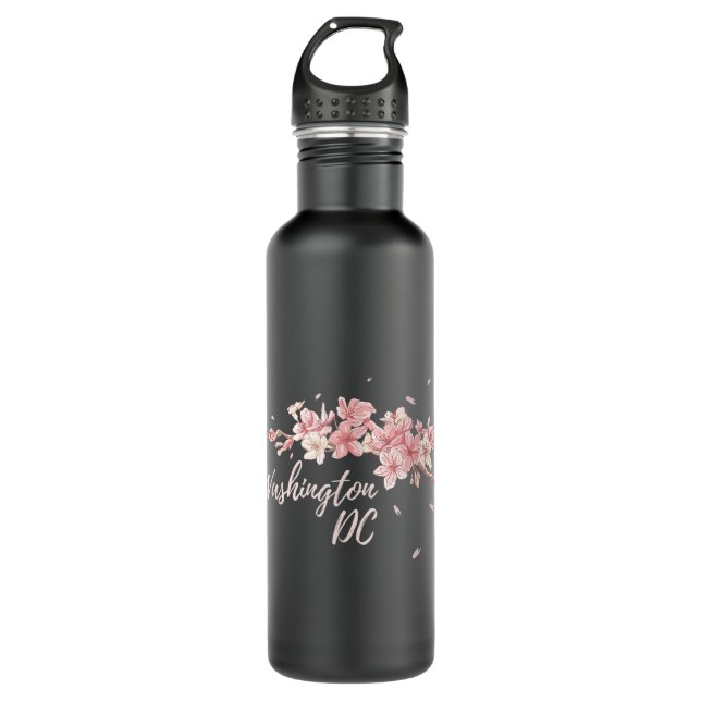 D.C. Cherry Blossom Tree Washington Cherry Festiva 710 Ml Water Bottle (Front)