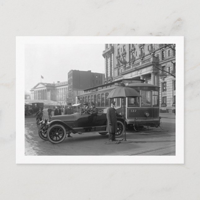 D.C. Traffic Cop, 1913 Postcard (Front)