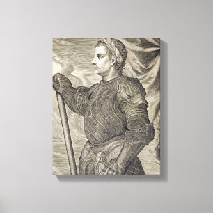 D. Claudius Caesar Emperor of Rome from 41 - 54 AD Canvas Print