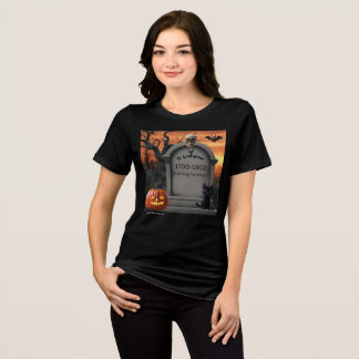 "D. Compose" Halloween Headstone Humour Tri-Blend Shirt
