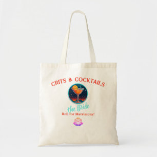 D&D Bachelorette Tote Bag: Crits & Cocktails Bag