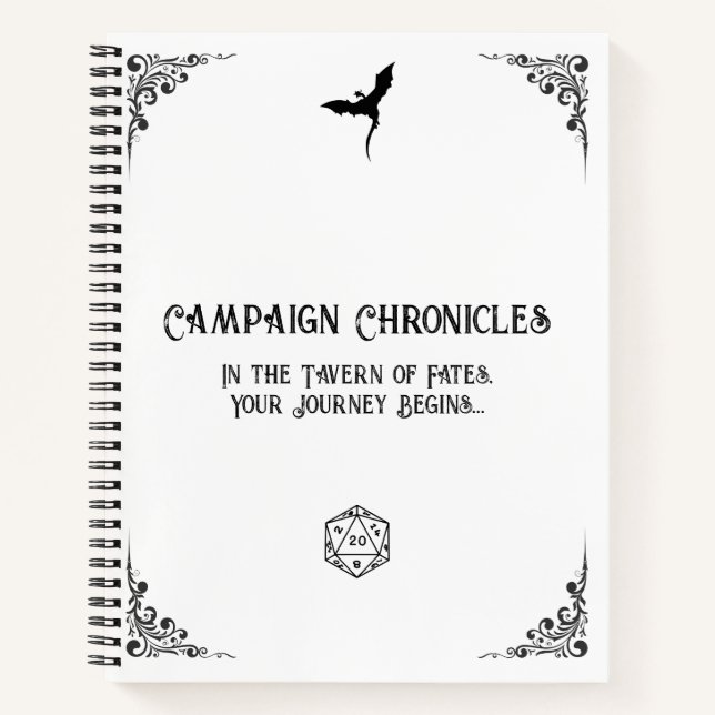 D&D Campaign Chronicle Notebook (Front)