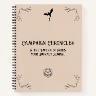 D&D Campaign Chronicle Notebook