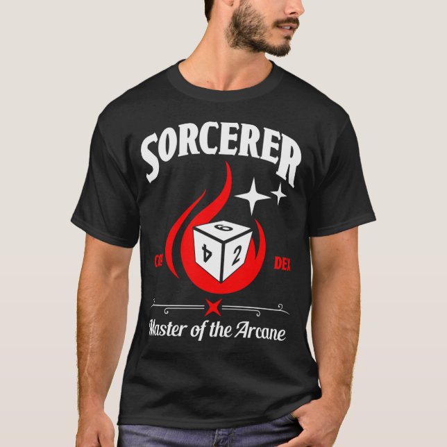 D&D Character Class Sorcerer T-Shirt (Front)