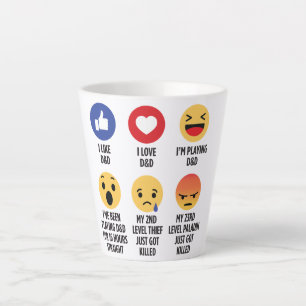 D&D Emojis Latte Mug