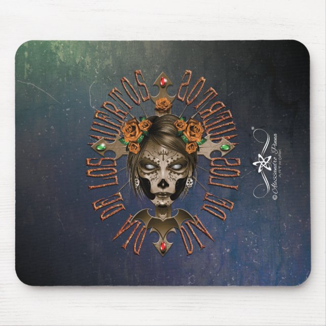 D.D.L.M. La Catrina Mouse Pad (Front)
