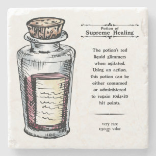 D&D Supreme Healing Potion: Marble Coaster