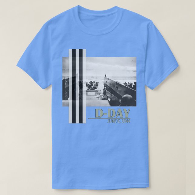 D Day 06 Jun 1944 WW2 Normandy Landings T-Shirt (Design Front)