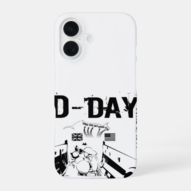 D-DAY 6th June 1944 iPhone 16 Case (Back)