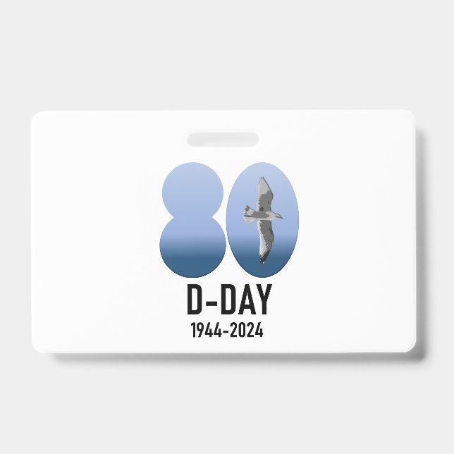 D-Day 80 - 1944-2024 ID Badge (Front)
