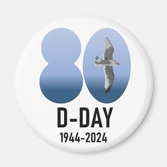 D-Day 80 - 1944-2024 Magnet (Front)