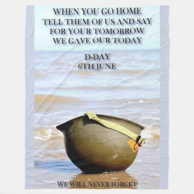 D-DAY FLEECE BLANKET (Front)